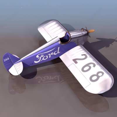工业风飞机3D模型下载